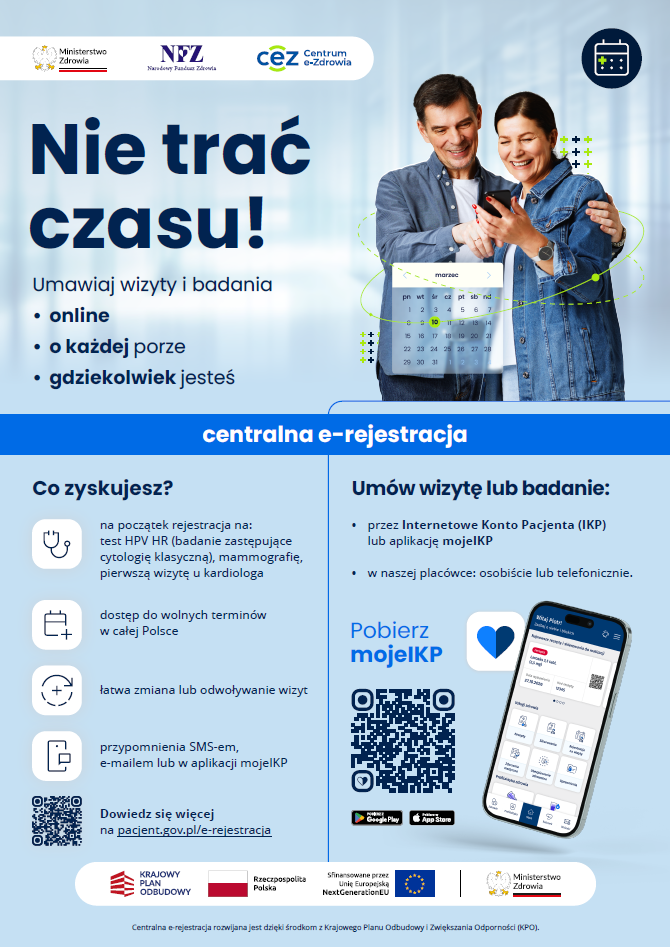 Plakat Centralna e-rejestracja